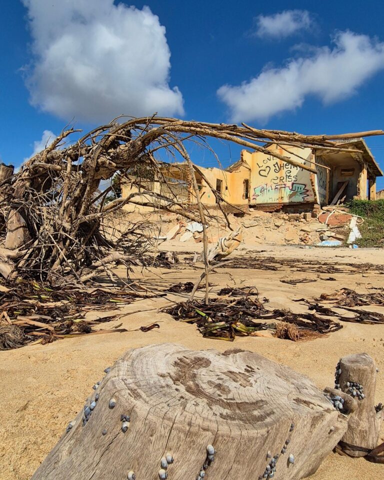 Ruínas na Praia de Atafona